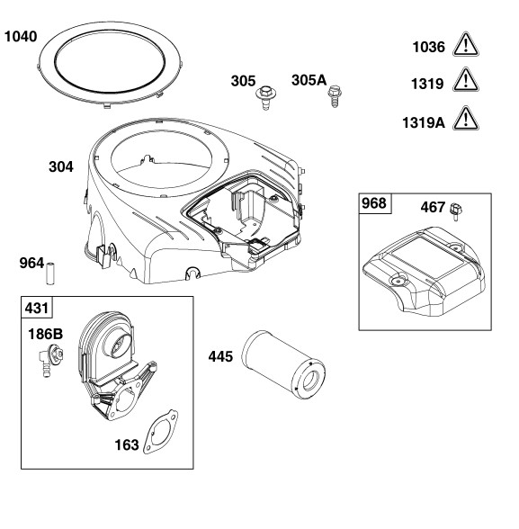 00030003130 CARTUS FILTRU AER STIHL 594201 MASINA TUNS GAZON VIKING MT 5097.1 Z (REPER 445)